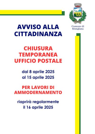 Avviso alla cittadinanza