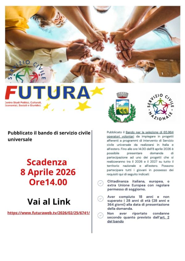 Avviso Servizio Civile
